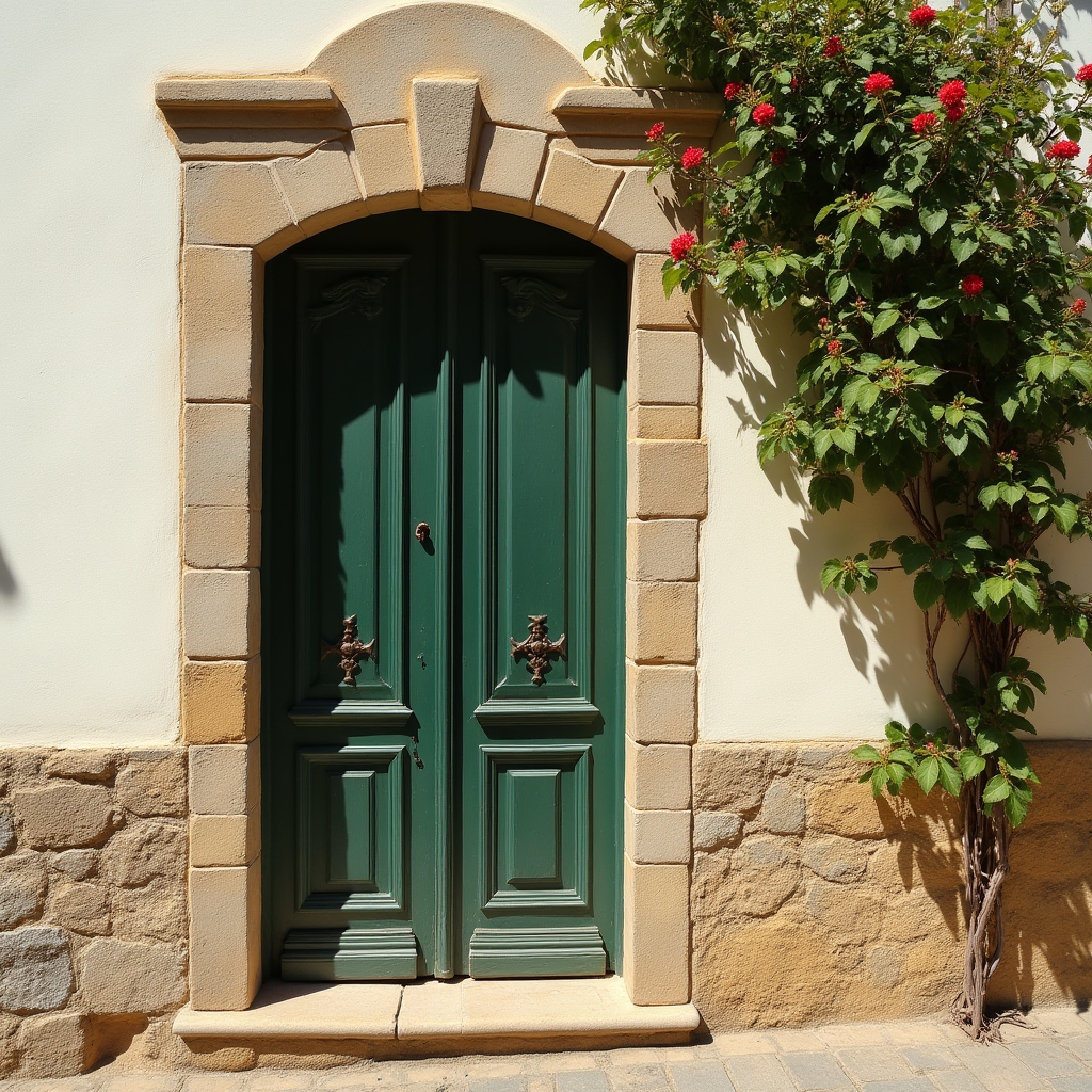 Fachada de arquitectura tradicional española